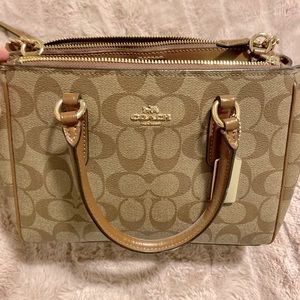 COACH Signature Canvas Crossbody/Satchel Bag